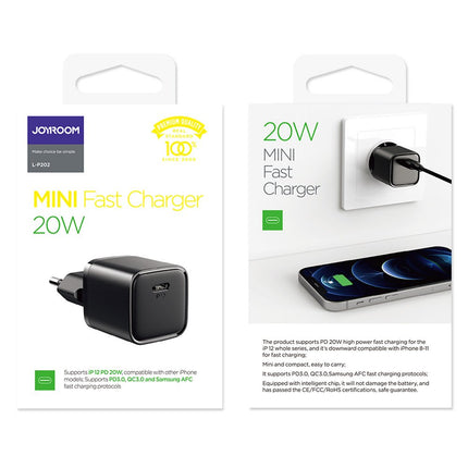 JOYROOM USB-C 20W Power Delivery Quick Charge 3.0 AFC black – image 5