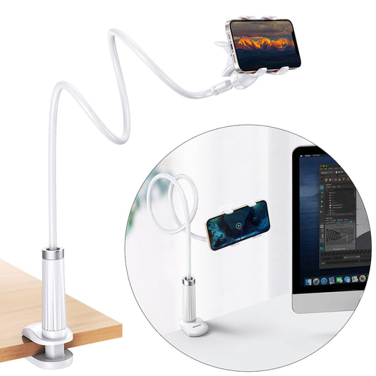 UGREEN Universal stand for phone tablet stand with elastic white arm