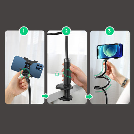 UGREEN Universal stand for phone tablet stand with elastic white arm – image 7