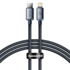 BASEUS USB - Lightning cable for fast charging and data transfer, 1.2 m, black
