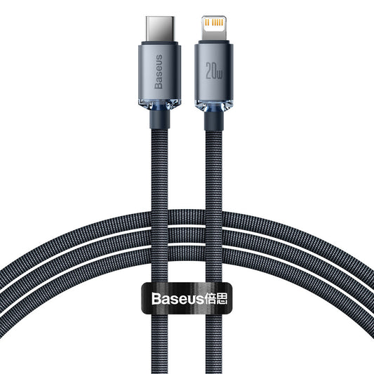 BASEUS USB - Lightning cable for fast charging and data transfer, 1.2 m, black