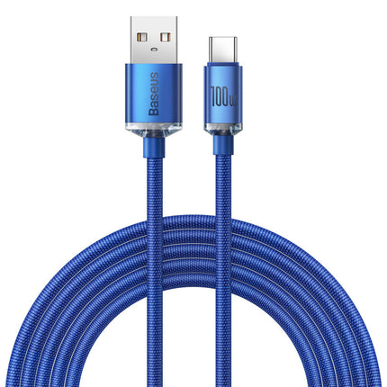 BASEUS USB cable - USB-C for fast charging and data transfer 2m blue