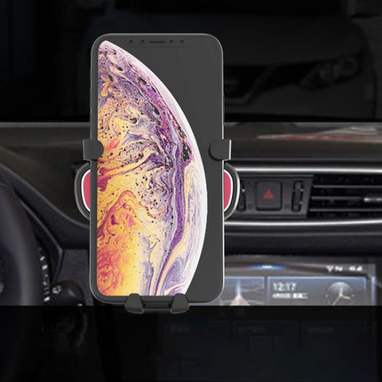 HURTEL Gravity car handle for smartphone on the grille with silver refresher – image 7