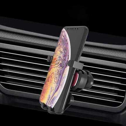 HURTEL Gravity car handle for smartphone on the grille with silver refresher – image 9