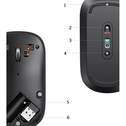 UGREEN Handy Wireless Mouse for USB Green Computer – image 5