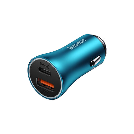 BASEUS Fast car charger Golden Container Max USB USB-C 60W QC blue – image 4