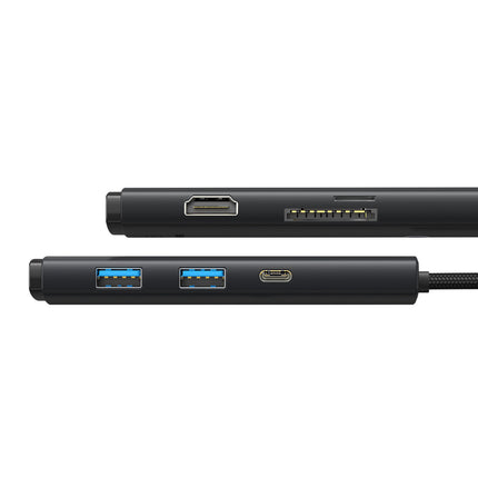 BASEUS Multifunctional HUB Lite Series USB-C 2x USB PD HDMI SD/TF black – image 3