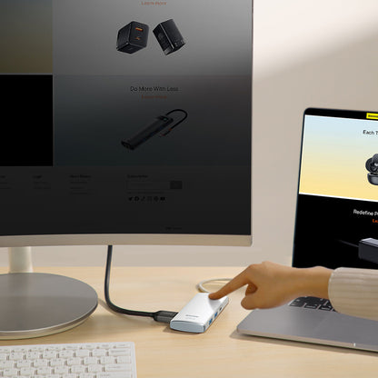 BASEUS Multifunctional HUB Lite Series USB-C 2x USB PD HDMI SD/TF white – image 11