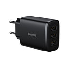 BASEUS Compact 3x USB 17W black network charger