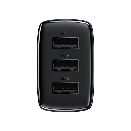 BASEUS Compact 3x USB 17W black network charger – image 3
