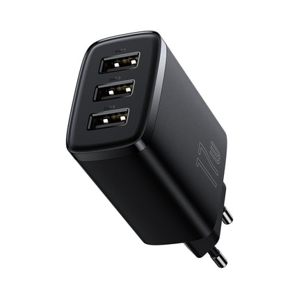 BASEUS Compact 3x USB 17W black network charger – image 4