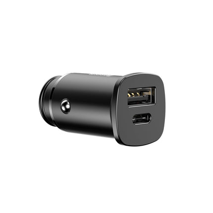 BASEUS Smart car charger with 2 USB and USB-C QC PD black – image 3
