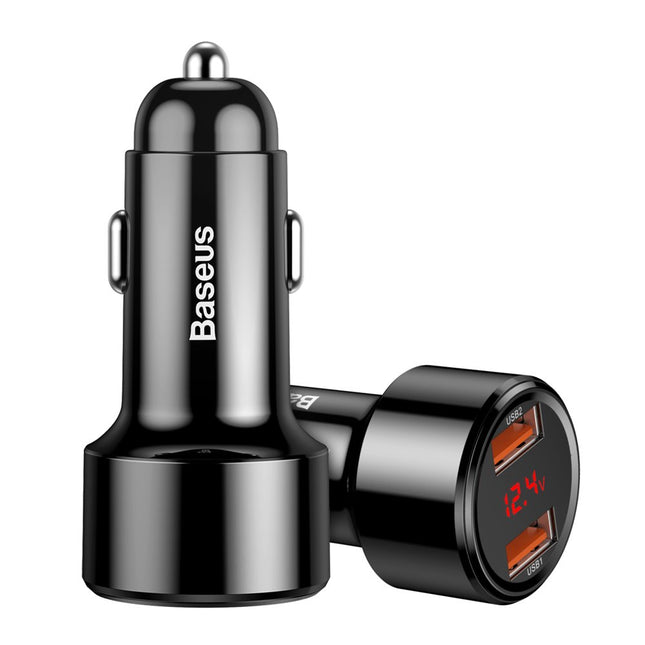BASEUS Car Charger 2x USB Magic Series Dual QC 3.0 45W 6A black