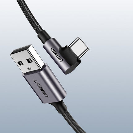 UGREEN Wire corner cable side USB plug - USB-C 1m 3A grey – image 11