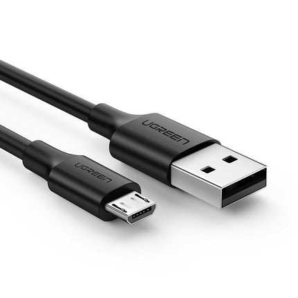 UGREEN USB cable - micro USB 2A 1m black – image 2