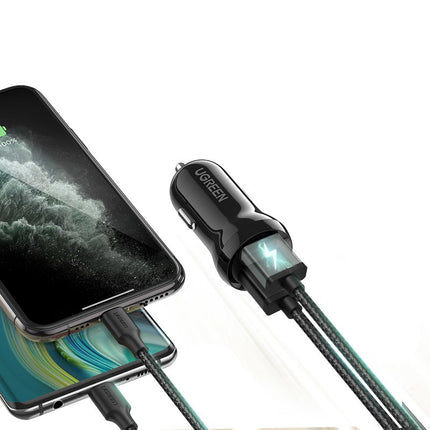 UGREEN Car Charger 2x USB 24W 4.8A black – image 2