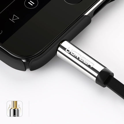 UGREEN Flat cable audio cable AUX 3.5mm mini jack 1m silver – image 10