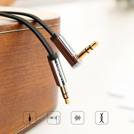 UGREEN Flat cable audio cable AUX 3.5mm mini jack 1m silver – image 2