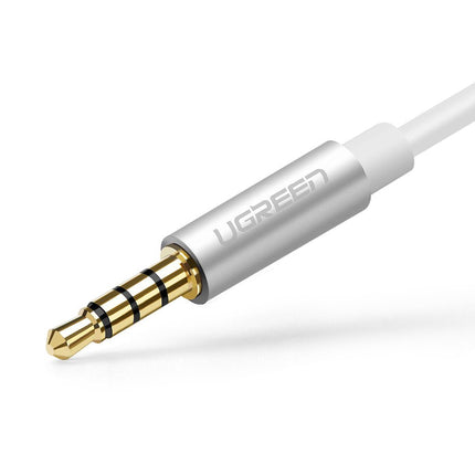 UGREEN Headphones 3.5mm mini jack AUX + stereo microphone 20cm silver – image 6