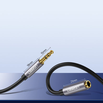 UGREEN cable extension cord for headphones AUX 3.5mm mini jack 1m silver – image 10
