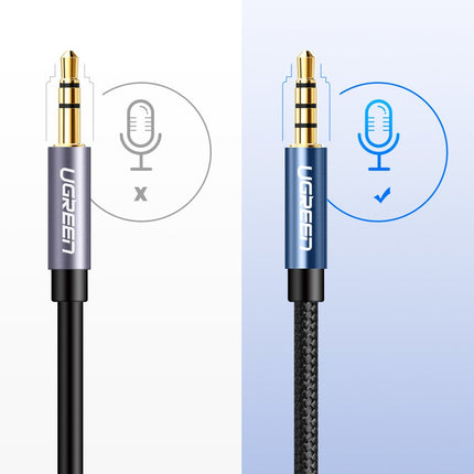 UGREEN cable extension cord for headphones AUX 3.5mm mini jack 1m silver – image 7