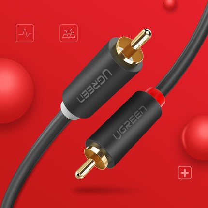 UGREEN Cable stereo audio video 2 RCA 2x Cinch 5m gray – image 9