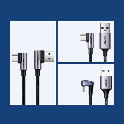 UGREEN Angle cable in USB-C USB-Sk-C Quick Charge 3.0 0.5m grey – image 6