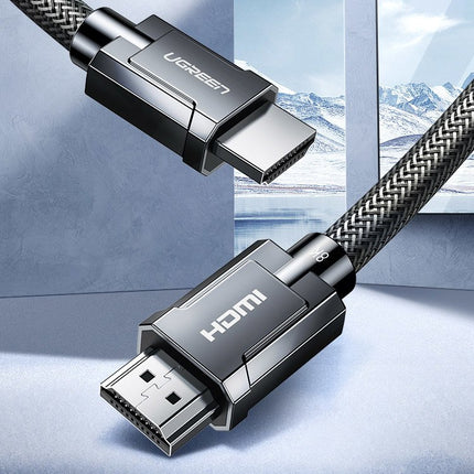 UGREEN HDMI cable 2.1 8K 4K 3D 48Gbps HDR VRR QMS ALLM earC QFT 2m grey – image 7