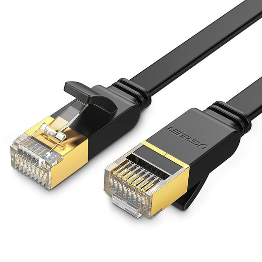 UGREEN Flat patchcord cable network cable LAN STP RJ45 Cat 7 10Gbps 3m black