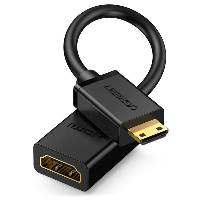 UGREEN HDMI cable adapter for women - mini HDMI male 4K 60Hz HEC ARC 22cm black