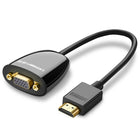 UGREEN adapter with HDMI male to VGA female FHD black