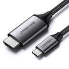 UGREEN Cable HDMI adapter - USB-C 4K 60Hz 1.5m black-gray