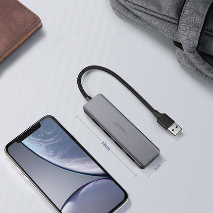 UGREEN HUB USB port distributor - 4x USB 3.2 with micro USB power port grey – image 9