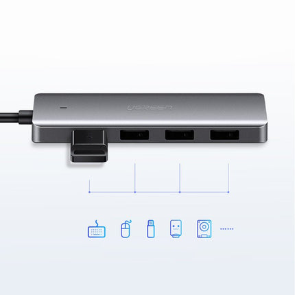 UGREEN HUB USB-C - 4x USB 3.2 with USB-C power port grey – image 7