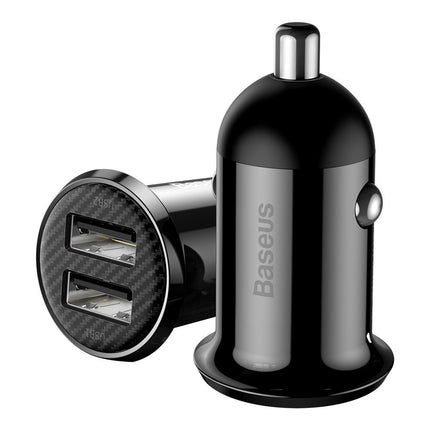 BASEUS Engine Charger Grain PRO 2x USB 4.8A black – image 2