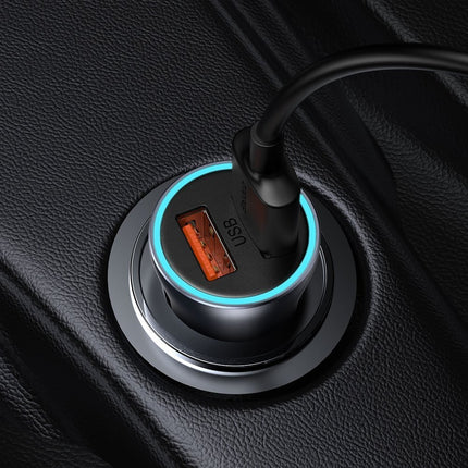 BASEUS Fast car charger 2x USB 40W QC SCP FCP AFC + USB-C cable grey – image 11