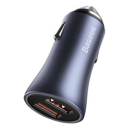 BASEUS Fast car charger 2x USB 40W QC SCP FCP AFC + USB-C cable grey – image 4