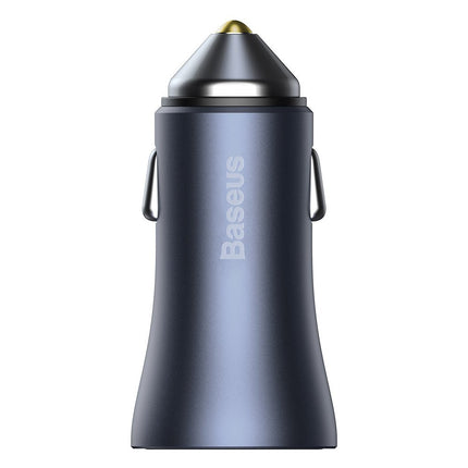 BASEUS Fast car charger 2x USB 40W QC SCP FCP AFC + USB-C cable grey – image 9