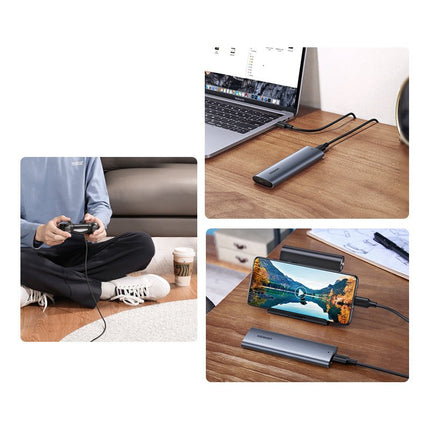 UGREEN Pocket case for M.2 SuperSpeed 10Gbps SSD + USB-C 0.5m grey – image 8