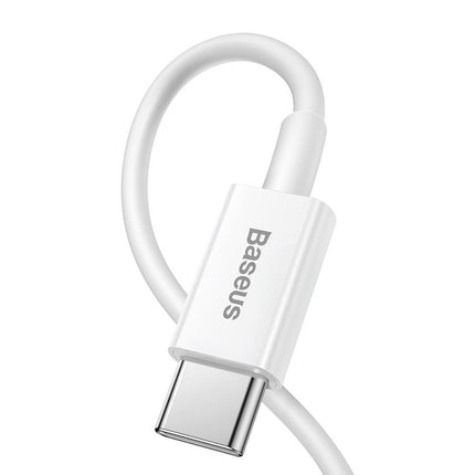 BASEUS Cable for iPhone USB Type C - Lightning Power Delivery 20W 1m white – image 3