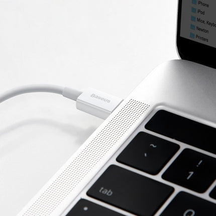 BASEUS Cable for iPhone USB Type C - Lightning Power Delivery 20W 1m white – image 9