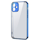 JOYROOM Ultra thin transparent case with metallic frame for iPhone 12 Pro dark-blue