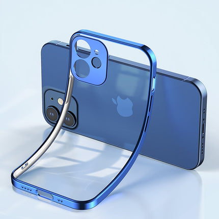 JOYROOM Ultra thin transparent case with metallic frame for iPhone 12 Pro Max black – image 6