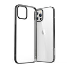 JOYROOM NBS ultra thin transparent case with metallic frame for iPhone Pro Max 12 black