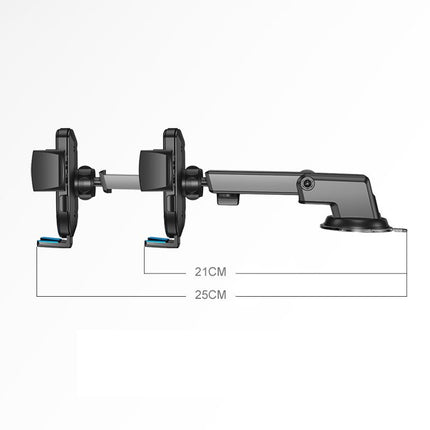 JOYROOM Telephone holder with telescopic shoulder up to the dashboard and black window – image 9