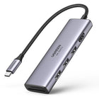 UGREEN 6w1 Multifunction HUB USB-C - 3x USB HDMI 4K card reader SD and TF grey