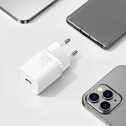 BASEUS Super fast Si 1C USB-C 30W PD QC white network charger – image 10