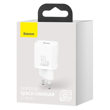 BASEUS Super fast Si 1C USB-C 30W PD QC white network charger – image 5