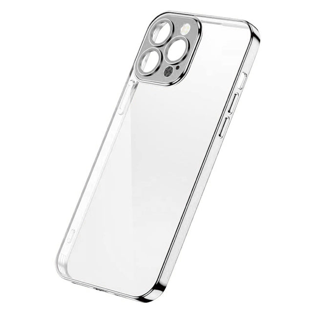 JOYROOM Case cover for iPhone 13 Pro housing with metallic silver frame