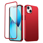 JOYROOM Case cover for iPhone 13 case for back and front + tempered glass red